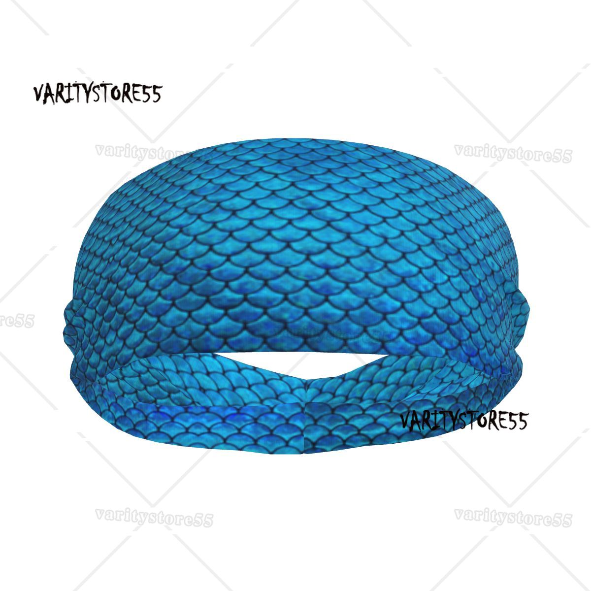 Stretch Strap Yoga - Mermaid Scales Print Elastic Hair Band