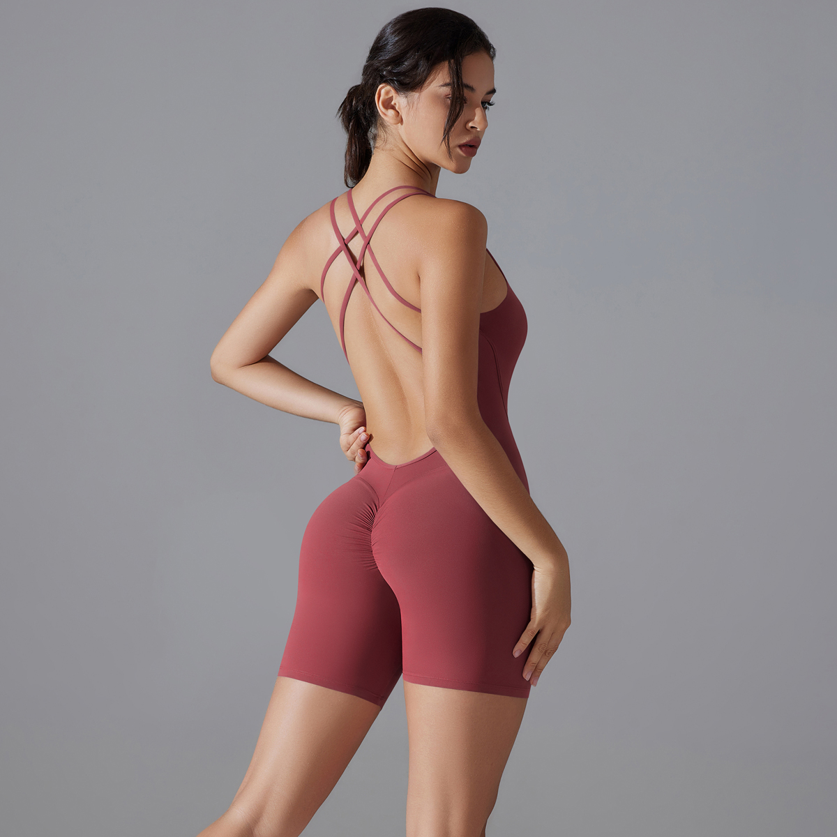 Yoga Set Sexy Backless Sporty  - Yoga Fitness Jumpsuit recension och pris