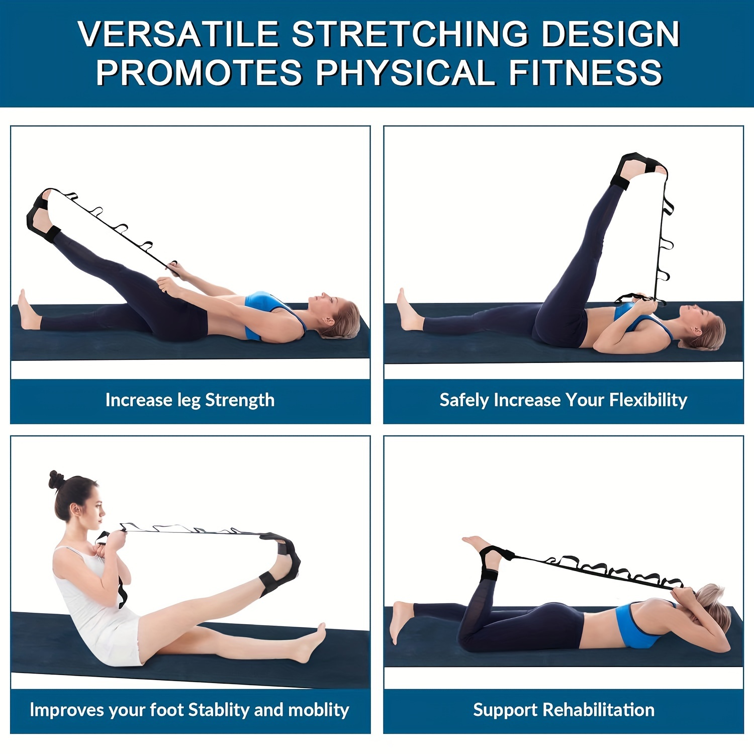 Segmented Yoga Stretch Strap A - Stretch Strap Yoga recension och pris