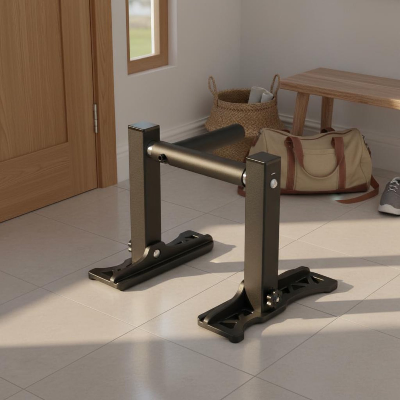 2 Pieces Adjustable Pull-up St - Pull Up Bar Doorframe recension och pris