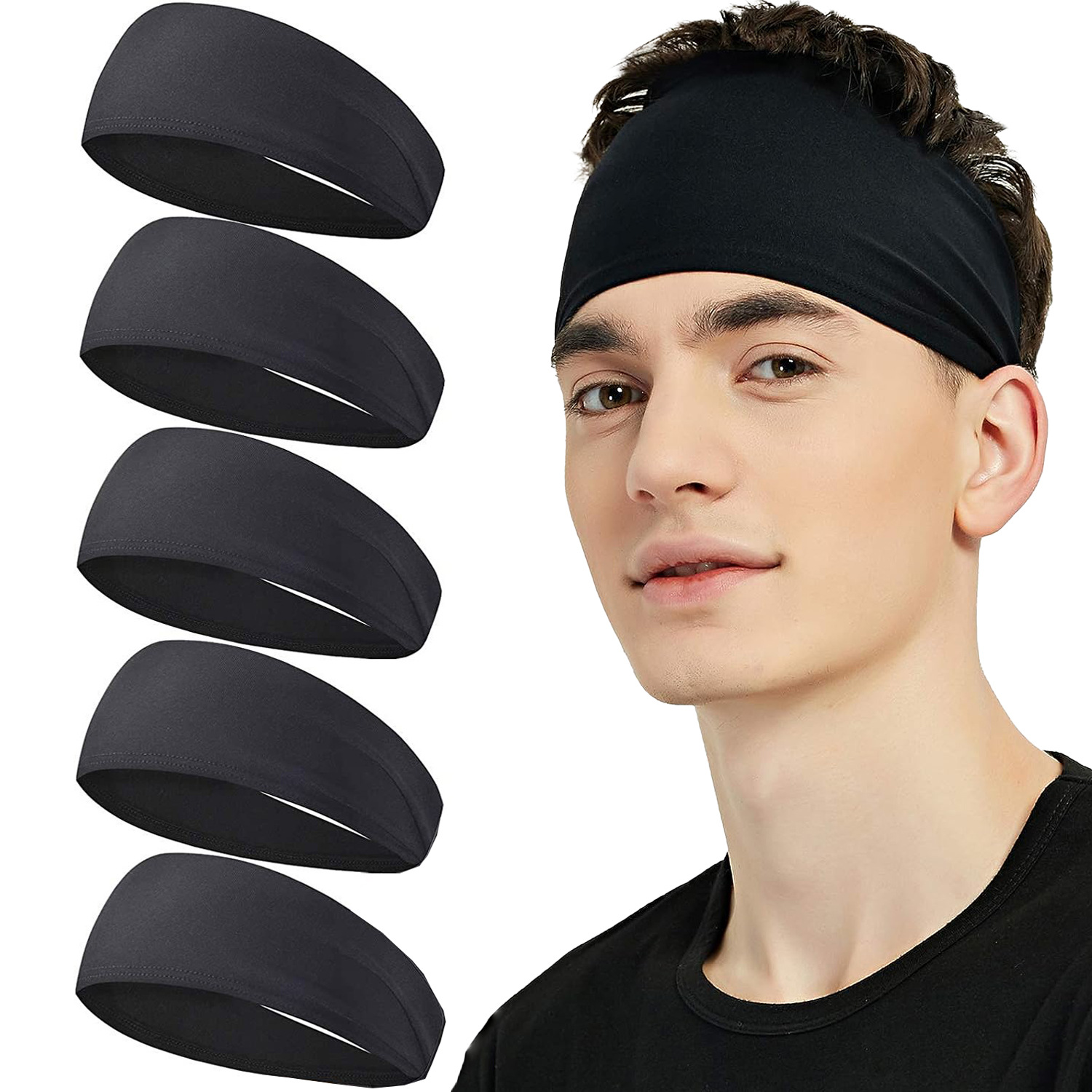 Sweatband for Men Women Elasti - Stretch Strap Yoga recension och pris