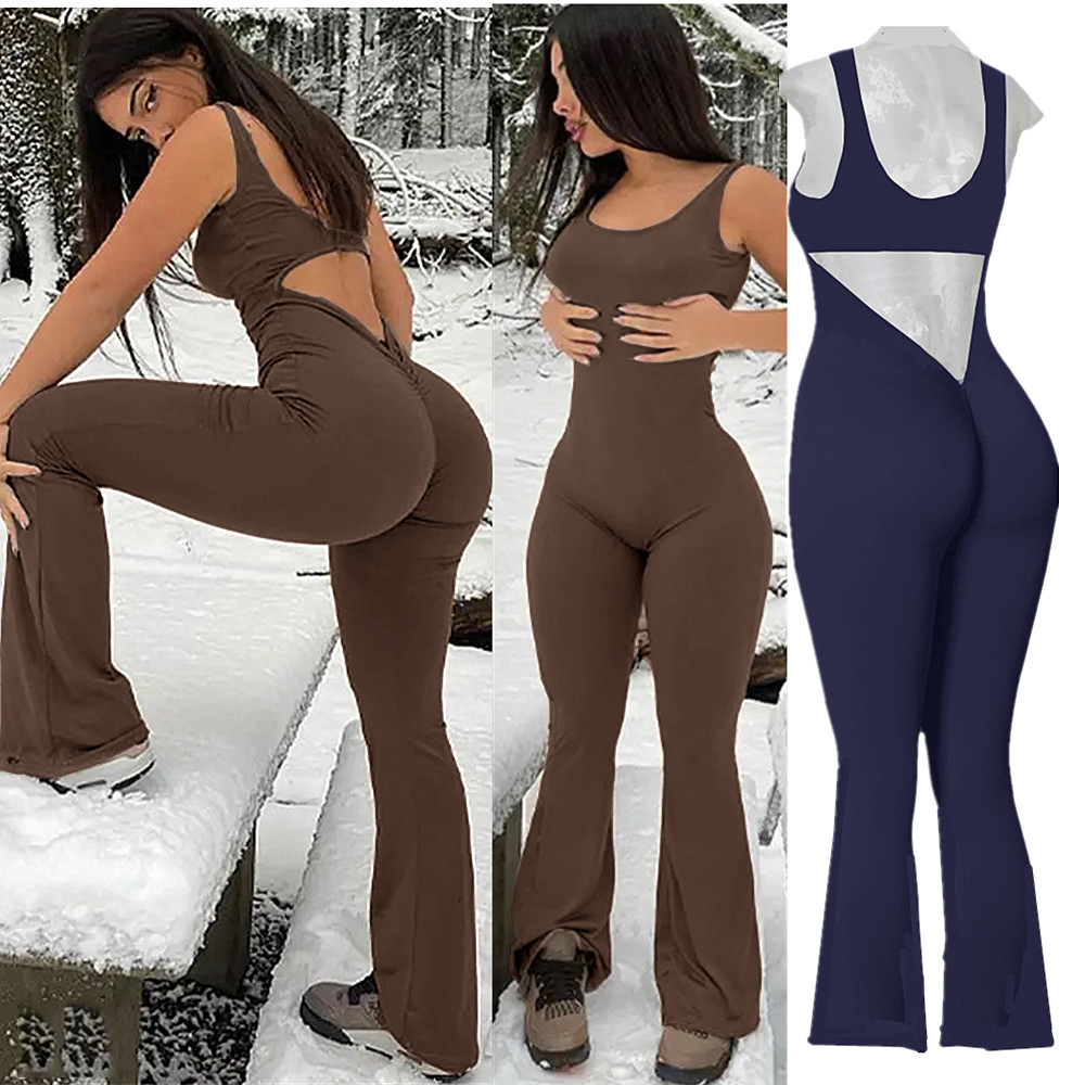 XS-XL New Pad Women Gym Yoga S - Yoga Fitness Jumpsuit recension och pris