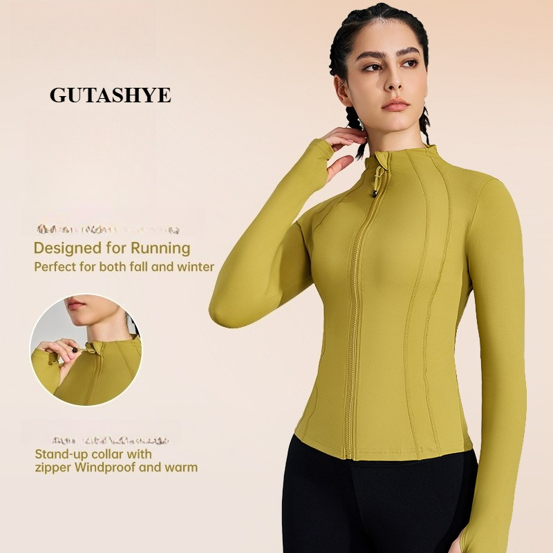 Women Zip Up Long Sleeve Yoga  - Yoga Daily Fitness recension och pris