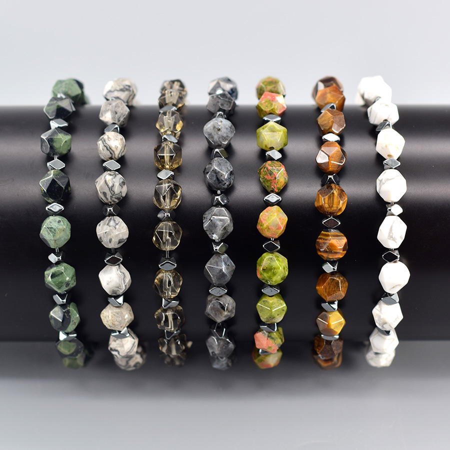 Irregular Natural Unakite Jasp - Yoga Fitness Promotion recension och pris