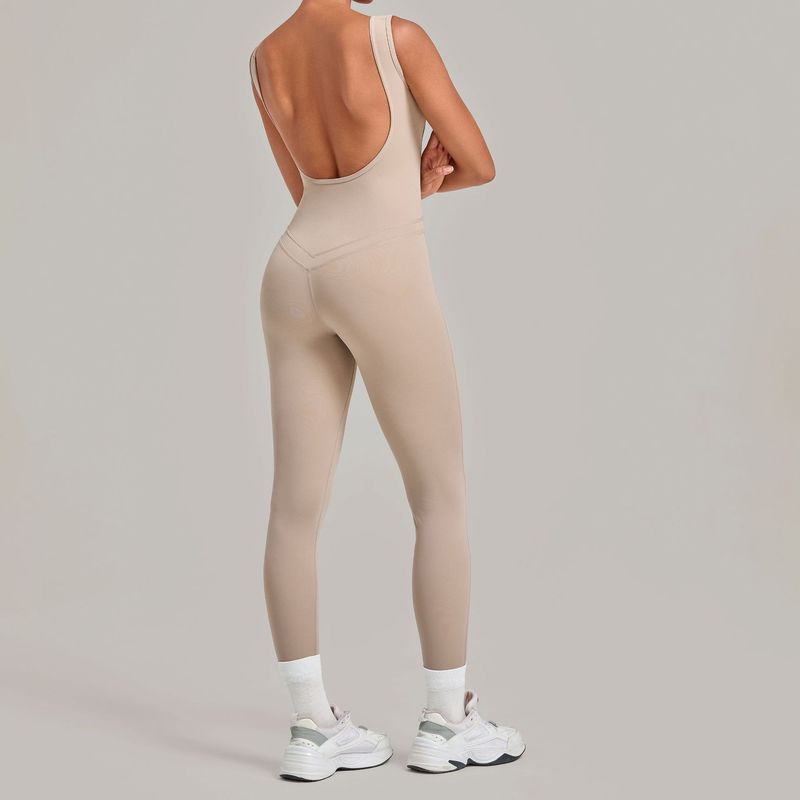 Yoga Jumpsuit With Deep Backle - Yoga Fitness Jumpsuit recension och pris