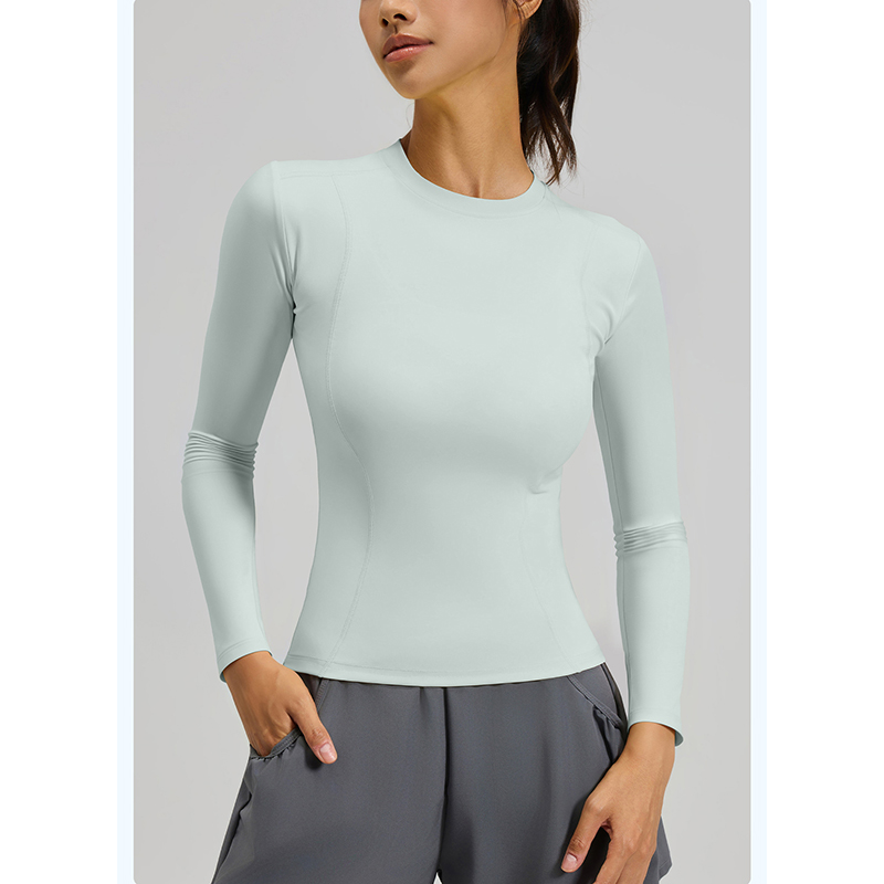 Women Chic Simple Crew Neck Yo - Yoga Daily Fitness recension och pris