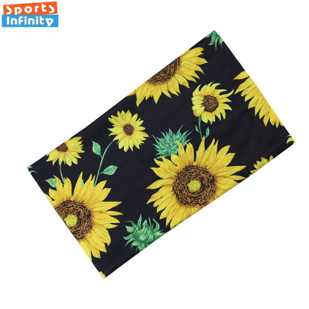 Sunflower Printed Elastic Wide - Yoga Daily Fitness recension och pris
